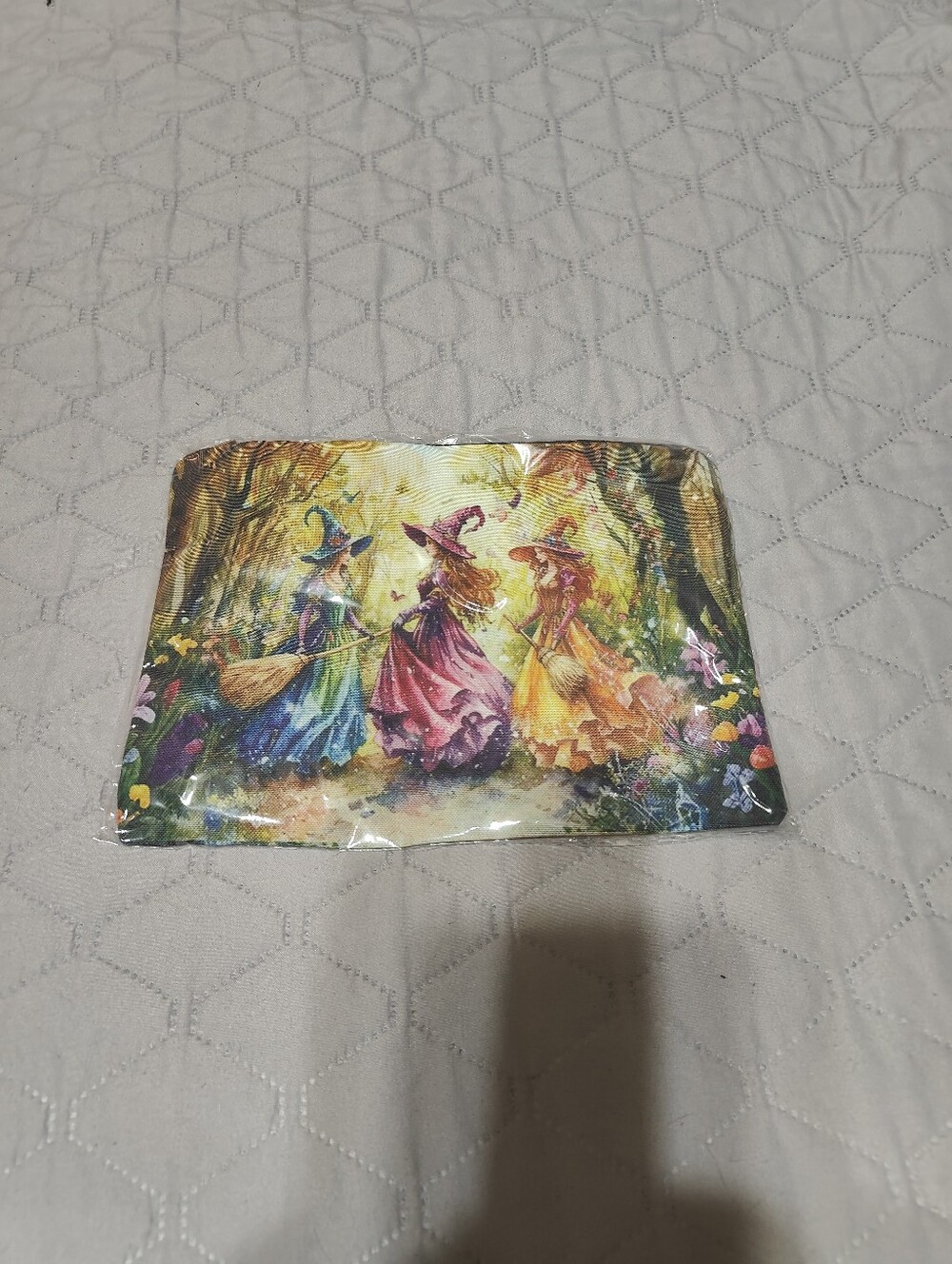 Pretty Witch Halloween Zipper Pouch Makeup Bag NWT - Picture 3 of 3